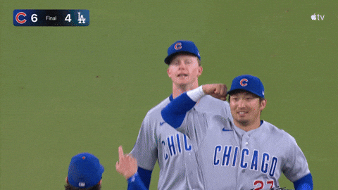 High Five Chicago Cubs GIF