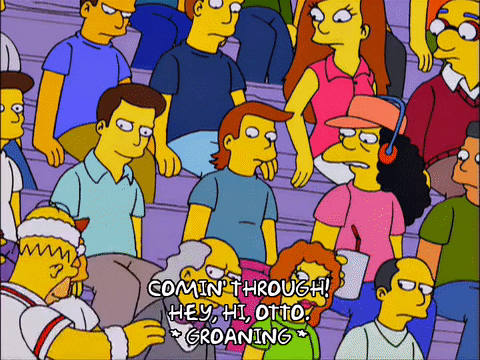 homer simpson crowd GIF