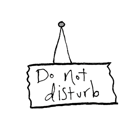 Do Not Disturb Sticker