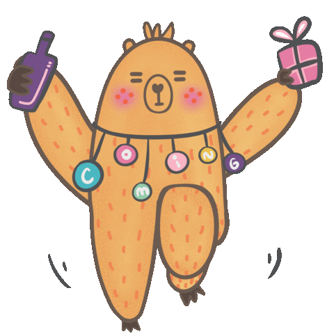 Christmas Coming Sticker