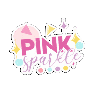 Pink Sparkle Sticker by Pinktage