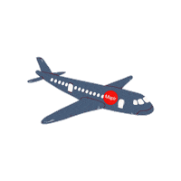 Maplr travel fly trip canada Sticker