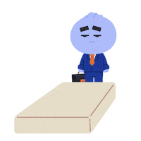 Tired Work Sticker by Kudai