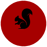 Black Squirrel Sticker by Haverford College