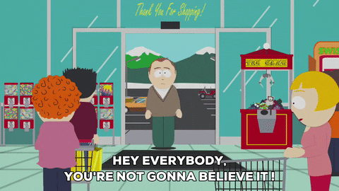 shocked grocery store GIF by South Park 