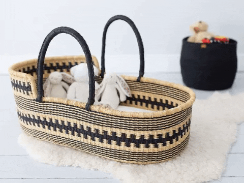 soofinaa giphygifmaker basket moses bassinet GIF