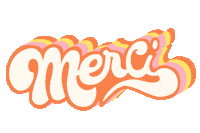 Thanks Thank You Sticker by Aurelie Magnan