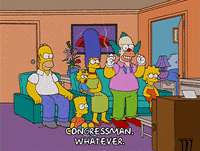 homer simpson smoking GIF