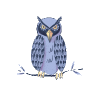 toriforsterart illustration owl birds swan lake Sticker