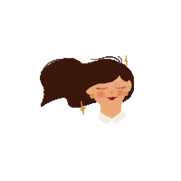 Girl Hair Sticker by Ree Derma