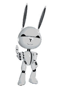 Bunny Ok Sticker by ddrobotec