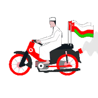 National Day Ooredoo Sticker by Vodafone Oman