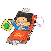 Car Smoke Sticker by AJ