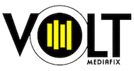 voltmediafix logo bubble spark lightbulb Sticker
