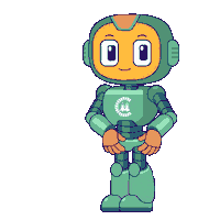 Robot Mostrando Sticker by Dr Neuron