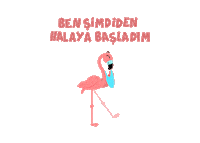 Wedding Flamingo Sticker by Tambu Klavye