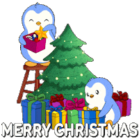 Merry Christmas Sticker by Pudgy Penguins