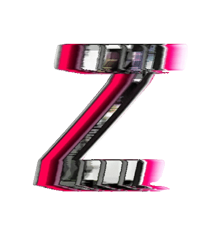 Glitch Alphabet Sticker by #BASILIO
