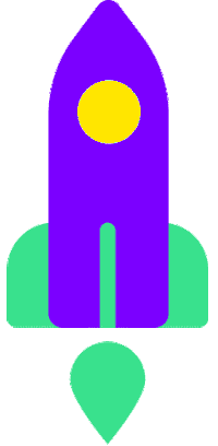 Rocket Startup Sticker by Tesonet