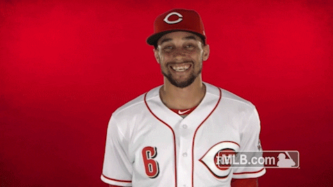 Cincinnati Reds Laughing GIF by MLB