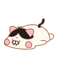 Cat Sleeping Sticker by theory theory