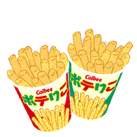 Hungry Food Sticker by Calbee_jp