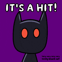 Glow Black Cat GIF by VeeFriends
