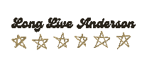 AndersonUniversitySC black gold university au Sticker