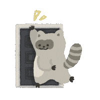 Lucy Raccoon Sticker
