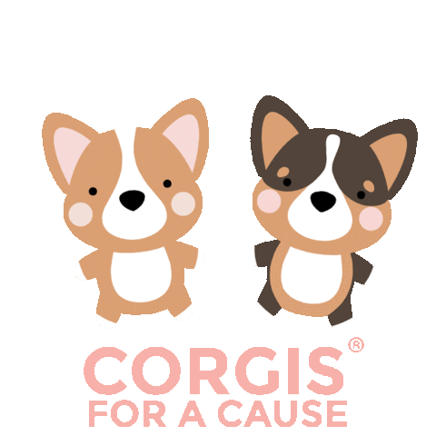 corgisforacause giphyupload corgis cfac corgisforacause Sticker