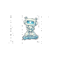 Robot Whatever Sticker by Digi 995