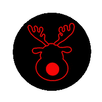 Red Nose Christmas Sticker by Cavanagh Foyle