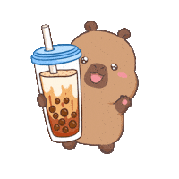Happy Bubble Tea Sticker