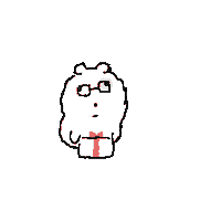 neujeok gift 사랑 선물 눈멍이 Sticker