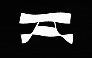 akimbodotblack typography black flag type GIF