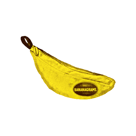 bananagramsinc game yellow banana letter Sticker