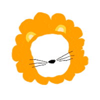 irisyamamura illustration motion unicorn lion Sticker