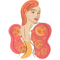 Girl Blinking Sticker