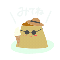 Pudding ぷりん Sticker