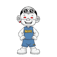 Not Happening No Way Sticker by Zhot Shop