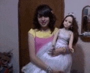 Scared Doll GIF