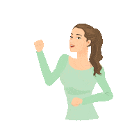 Deltomed happy girl beauty woman Sticker
