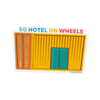 SGHotelOnWheels vacaytotheeast dtexshow dultimatexcape sghotelonwheels Sticker