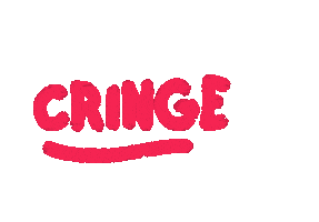 Cringe Sticker by Gummy Industries