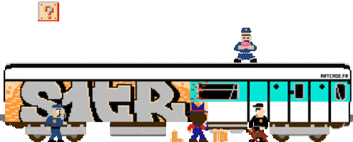 Paris Train Sticker by Art'cade