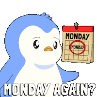 Penguin Monday Sticker by Pudgy Penguins