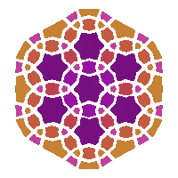 Pink Orange Sticker