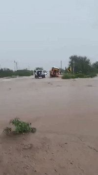 Children Rescued From School Bus Stuck in Arizona Floodwaters