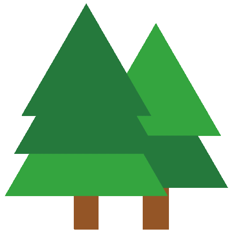 natuurpodium boom tree bos bomen Sticker