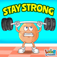 Stay Strong Good Vibes GIF by Lucas and Friends by RV AppStudios